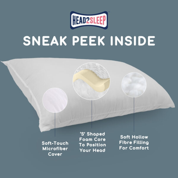Head2Sleep Anti-Snore Support Pillow - Image 3