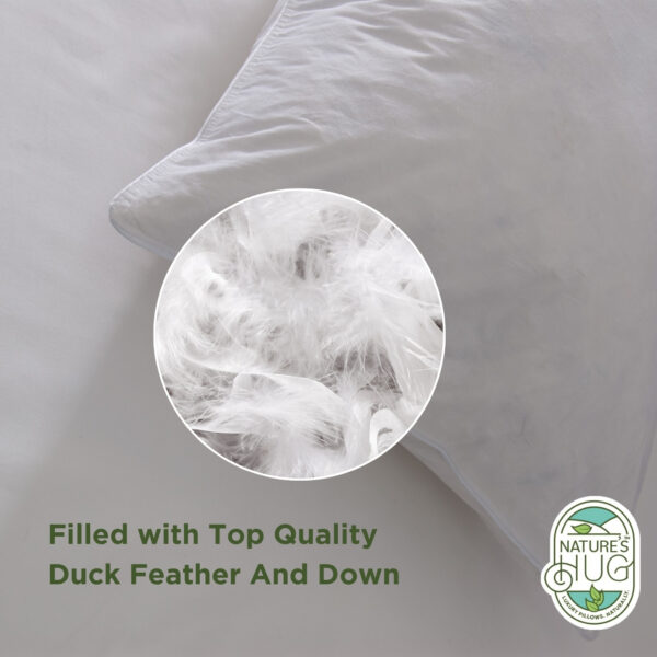 Nature's Hug Duck Feather and Down Pillow - Image 3