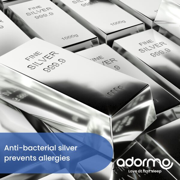 Adormo Silver Luxury Anti-Allergy Pillow - Image 2