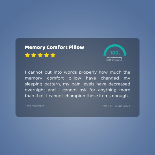 Seriously Comfortable Memory Comfort Side Sleeper Pillow - Image 8