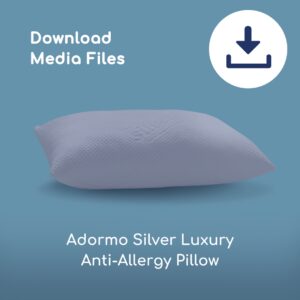 Adormo Silver Luxury Anti-Allergy Pillow Images