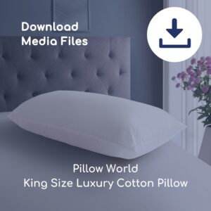 Pillow World King Size Luxury Cotton Pillow Images